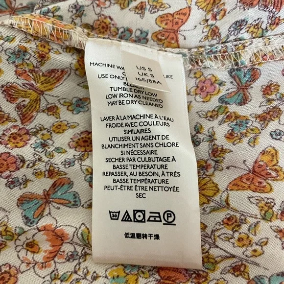 FREE PEOPLE Days Of Ditzies Orange Cream Patchwork Print Maxi Mini Combo Dress S - Picture 12 of 14